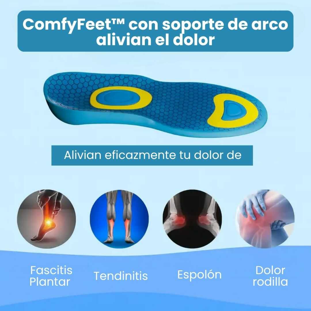 Plantillas ComfyFeet™️ - Disfruta de días sin dolor, sin tratamientos caros ni visitas al médico...